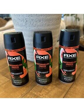 Lot of 3 - AXE Fine Fragrance Collection Body Spray, 'Watermelon Freeze'!